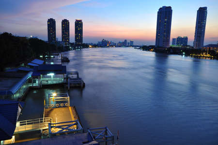 Harbor Express in the Chaopraya view の写真素材