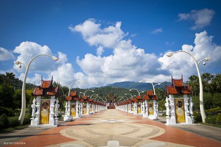 the Lanna style  in Chiang Maiのeditorial素材