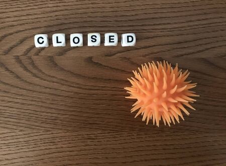 The Most Frequent Notice in COVID-19 Periodの写真素材