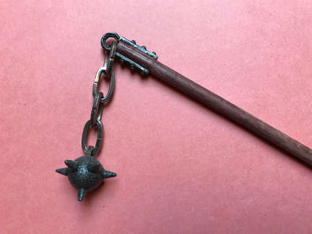 Flail Equipped with a Thorn Ball (medieval weapon)の写真素材