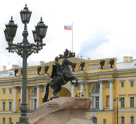 Senate Square Petersburg Russia July 2018のeditorial素材