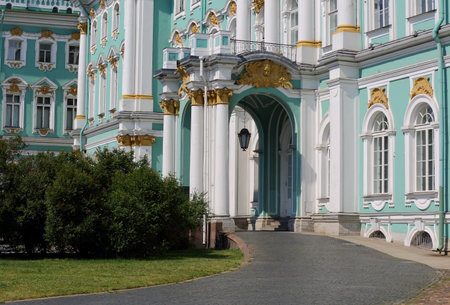 Entrance of the Winter Palace, Palace Passage, St. Petersburg, Russia, June 2022のeditorial素材