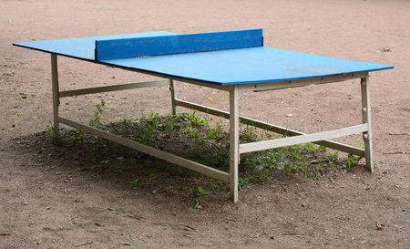 The tennis table on the yard sports ground