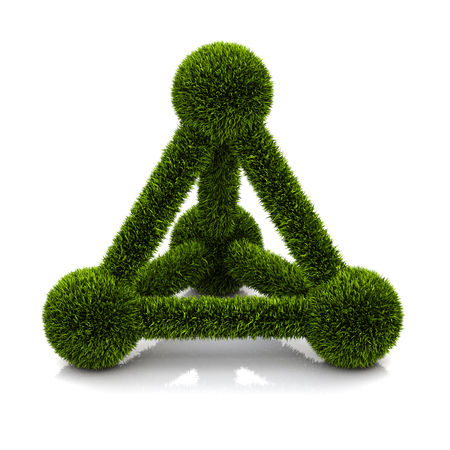 conceptual symbol of ecological atomの写真素材