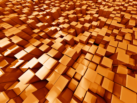 concept of cubes city backgroundの写真素材