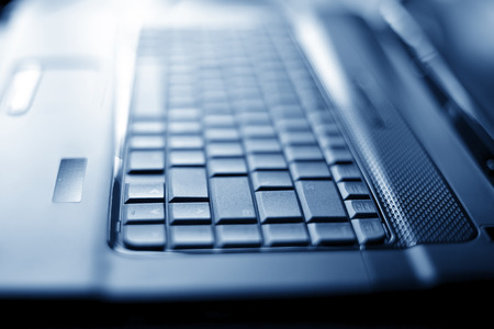 Abstract close-up laptop with shallow DOF