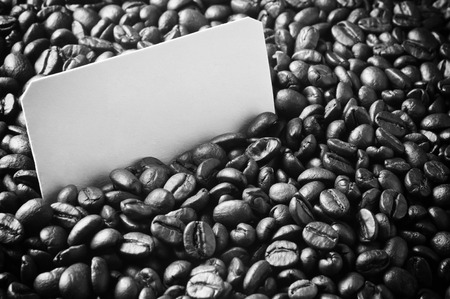 background of coffee beans with copy-spaceの写真素材