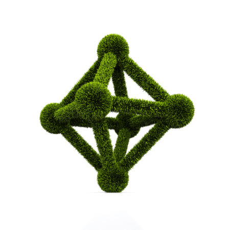 conceptual symbol of ecological atomの写真素材