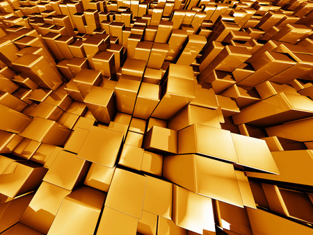 concept of cubes city backgroundの写真素材