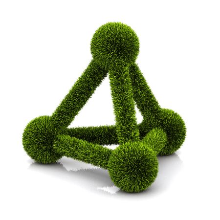 conceptual symbol of ecological atomの写真素材