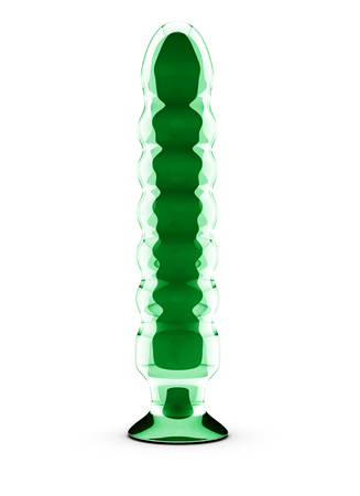 glossy sex toy isolated on whiteの写真素材