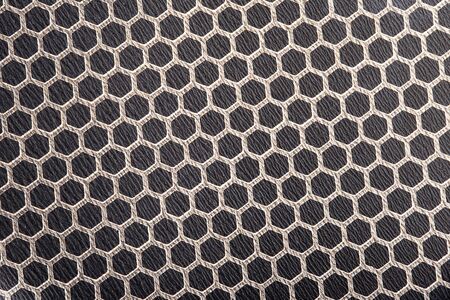 Super macro photo of non-stick frying pan surface closeup.の写真素材
