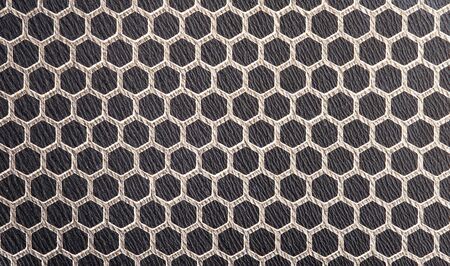 Super macro photo of non-stick frying pan surface closeup.の写真素材