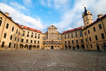 The central area of the castle in Nesvizhのeditorial素材