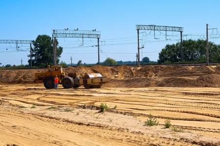 A Heavy Vibration roller seal sand mound