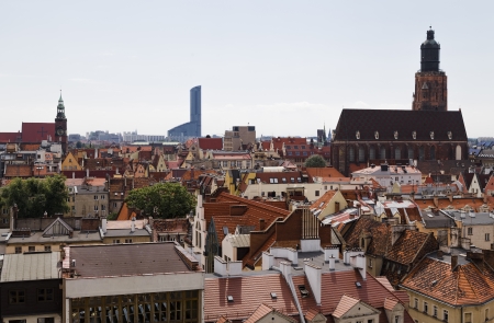 Old Wroclaw from the observation deck of the University  Polandの写真素材