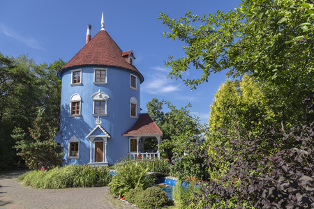 Moomin house on a sunny summer day. Finlandの写真素材