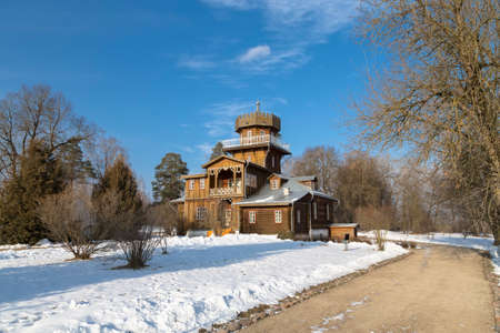 ZDRAVNEVO, BELARUS - FEBRUAR 21, 2016: Manor of the great Russian painter Ilya Repin near Vitebskのeditorial素材