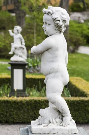 STOCKHOLM, SWEDEN - MAY 10, 2012: Sculpture in the old castle park Skansen in Stockholm, Sweden.のeditorial素材