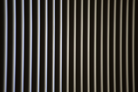 light strips through the blinds