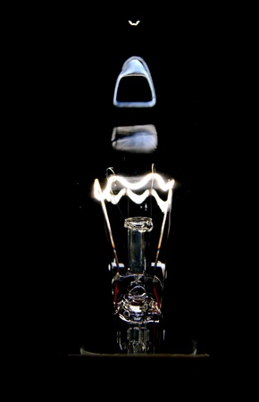 Burning lamp の写真素材