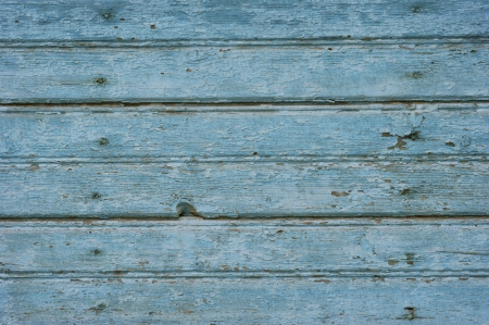 Old blue planked wall の写真素材