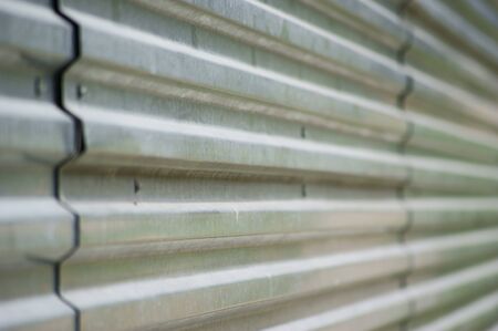 Corrugated metal surface の写真素材