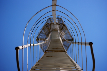 Stairs to the television tower の写真素材
