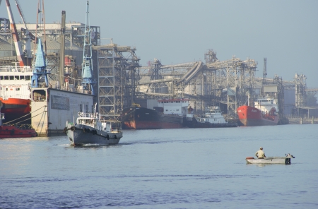 Port of Rostov-on-Don  River Don のeditorial素材
