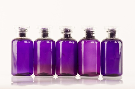 	bottles with essential oils の写真素材