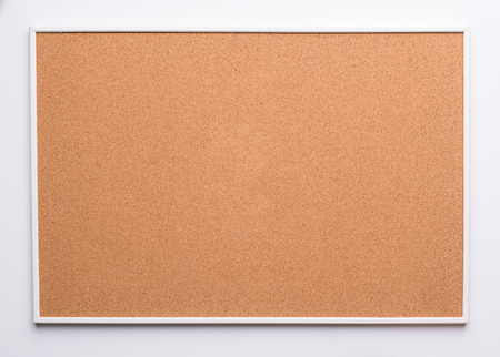 cork board on white back groundの写真素材