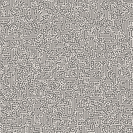 Turing abstract pattern background sketch engraving vector illustration. T-shirt apparel print design. Scratchboard image.のイラスト素材