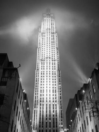 NEW YORK - JANUARY 3, 2015: Rockefeller Center is a complex of different commercial buildings located in Midtown Manhattan.のeditorial素材