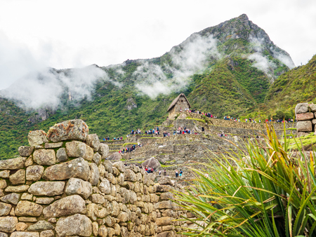 Panorama of the Machu Picchuの写真素材