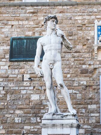 Replica Of Statue of David of Michelangelo in Firenze, Italyのeditorial素材