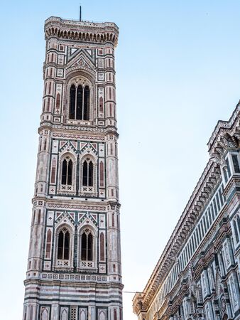Views of the Campanile di Giotto in Firenzeのeditorial素材