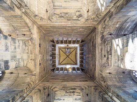Firenze, Italy - May 26, 2017 - Views of a ceiling in the  Campanile di Giotto in Firenze, Italyのeditorial素材