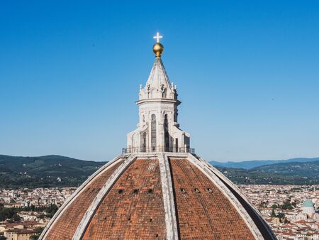 Views of the Santa Maria del Fiore Cathedral from the Campanile di Giottoのeditorial素材