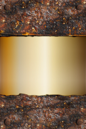 Rusted and shiny surfaces designの写真素材