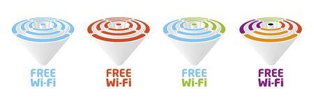 Vector wireless internet symbol.のイラスト素材