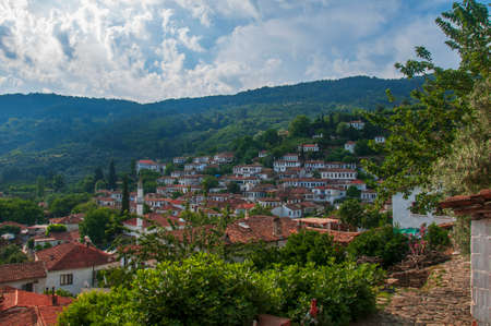 Sirince village in Izmir Province, Turkey.の写真素材