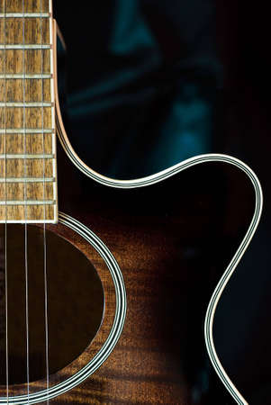 Detail of acoustic guitar