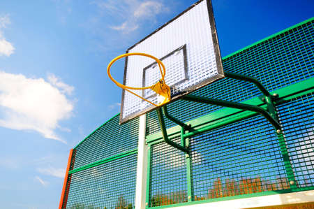 Colourful Basketball hoopの写真素材
