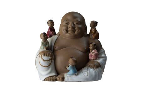Statue of Laughing Buddhaの写真素材