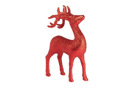 Santa reindeer for Christmas or other important festival  Red Reindeer model for show in left view の写真素材