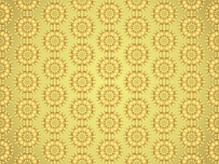 Gold sweet blossom and abstract ball on pastel background. Abstract and modern bloom and ball style for designのイラスト素材