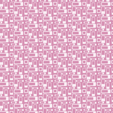 Pink rounded corner rectangle pattern on pastel background. Abstract rectangle  pattern style for graphic or modern design.のイラスト素材
