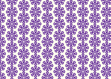 Violet Vintage or old blossom and leaves pattern on pastel background. Classic bloom pattern style for designのイラスト素材