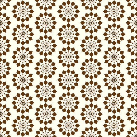 Brown sweet modern flower pattern and small thorn. Pretty vintage blossom seamless pattern style for love and cute designのイラスト素材