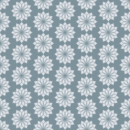 Dark blue classic jasmine bloom seamless pattern. Vintage jasmine blossom for old or retro designのイラスト素材